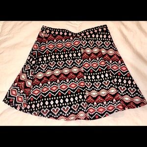 Patterned Skater Skirt